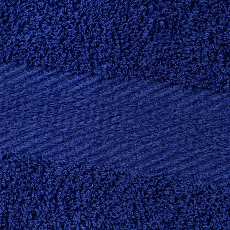 Набор полотенец махровых бордюр 440 г/м2, 50х90 темно синий, 10шт