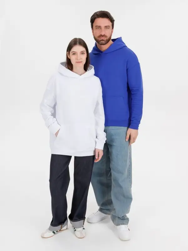 Худи оверсайз унисекс Outshine, ярко-синее, размер XS/S Худи оверсайз унисекс Outshine, ярко-синее, размер XS/S