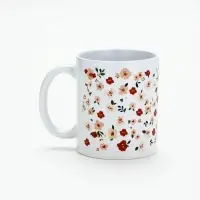 Гифтбокс с чаем, конфетами и еждневником "Цветочный паттерн"