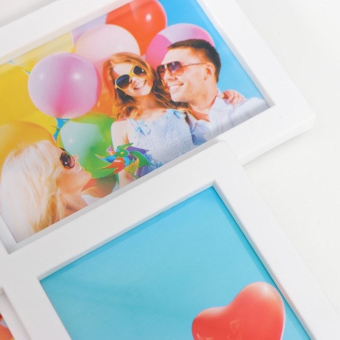 Мультирамка-коллаж на 12 фото 10х15 см, белый Мультирамка-коллаж на 12 фото 10х15 см, белый