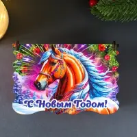 Шкатулка новогодняя "С Новым Годом" 14х9,3х6 см