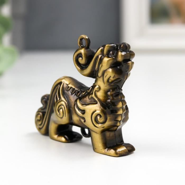 Сувенир металл Сувенир металл "ПиЯО" под бронзу 4х5,5х1,2 см