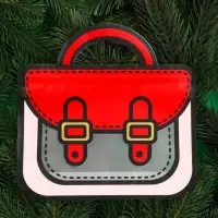 Пакет подарочный, «Портфель», с zip-lock застежкой, 20×19+6 см