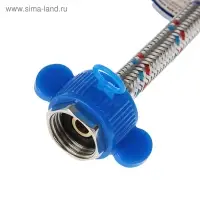 Подводка гибкая AquaKratos, гайка-штуцер, 200 см, нерж.сталь, с ключом для монтажа