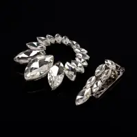 Декоративная застёжка, 9.6&times;6 см, цвет серебряный