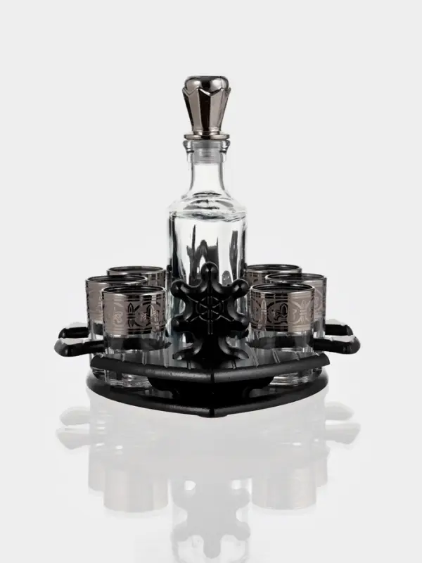 Мини-бар &laquo;Фрегат. Флоренция&raquo;, 8 предметов: барная стойка, графин, стопки 6 шт., 500/50 мл