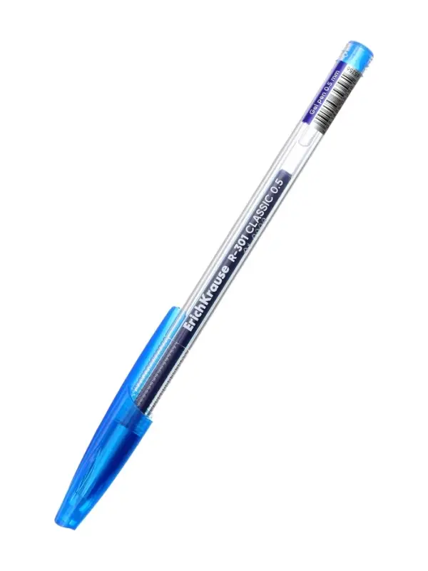 Ручка гелевая ErichKrause R=301 Gel Stick Classic, узел 0.5 мм, синяя