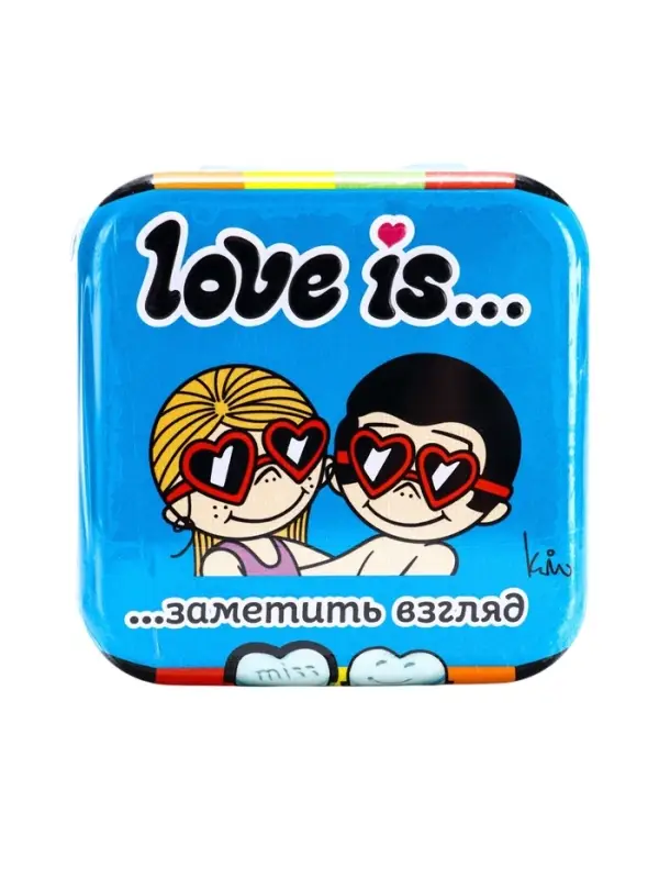 Конфеты освежающие Love is, в форме сердца, со вкусом мяты, 20 г