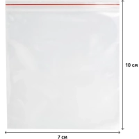 Пакет с замком (Zip-lock)&nbsp;7х10 см 32 мкм 1000 шт/уп эконом