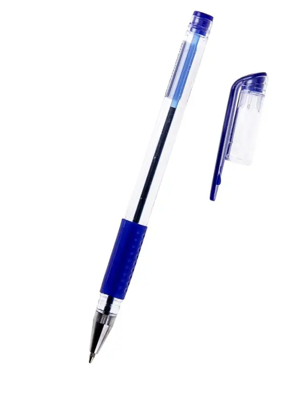 Ручка шариковая 0.5 мм, стержень синий, с резиновым держателем (штрихкод на штуке) Ручка шариковая 0.5 мм, стержень синий, с резиновым держателем (штрихкод на штуке)