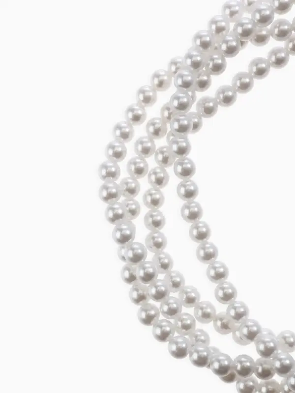 Бусы из жемчуга &laquo;Диана&raquo;, 4 нити, d=0.8, 40 см, белые