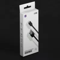 Кабель Windigo, Lightning - USB, 2 А, зарядка + передача данных, TPE оплетка, 1 м, чёрный