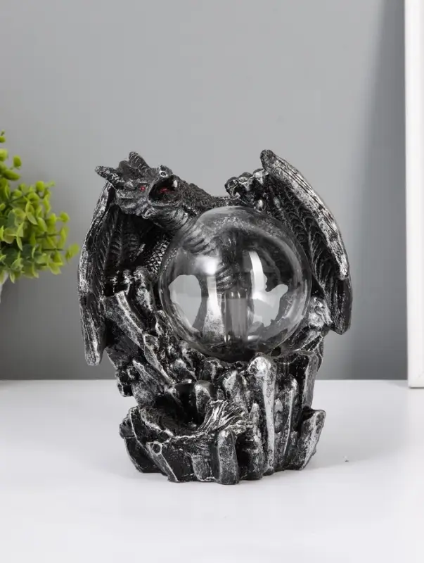 Плазменный шар 7421135G черный с серебряной патиной 15&times;15&times;17.5 см