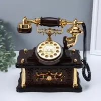 Шкатулка музыкальная механическая "Ретро телефон" 20х14,5х21,5 см