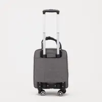 Сумка дорожная 18" на 4 колёсах, отдел на молнии, 4 наружных кармана, серая