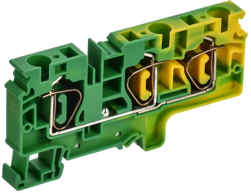 ARMAFIX Клемма пружинная CX10-3 PE 10мм2 трехконтактная заземляющая IEK