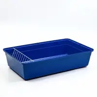 Клетка для кроликов, 60&times;36&times;32 см, усиленная, синяя