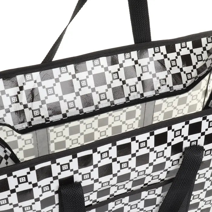 Сумка хозяйственная на молнии, 35 л, 50&times;20&times;35 см, чёрная