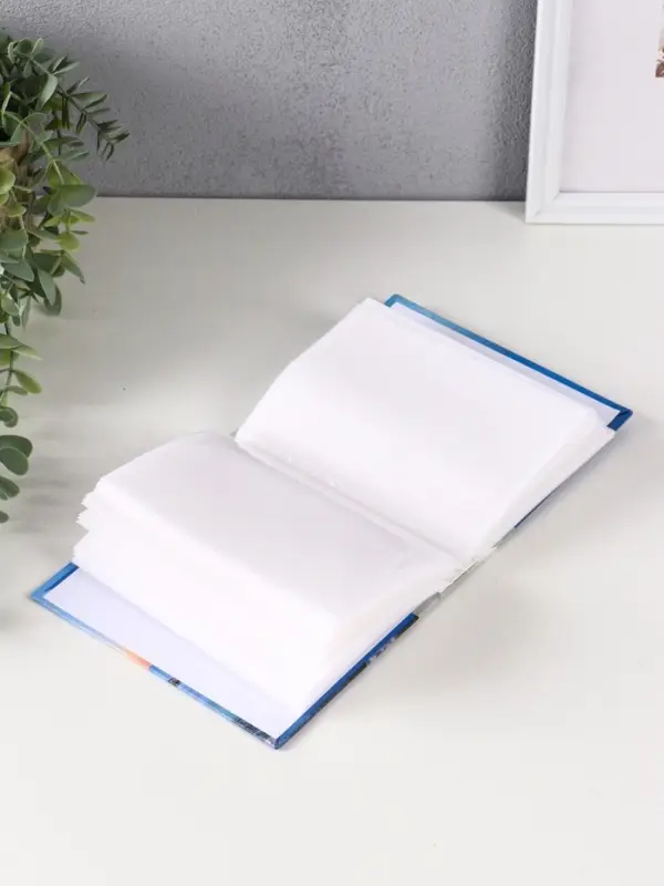 Фотоальбом 100 фото "Маяк" 10X15см, ПП карм., голубой