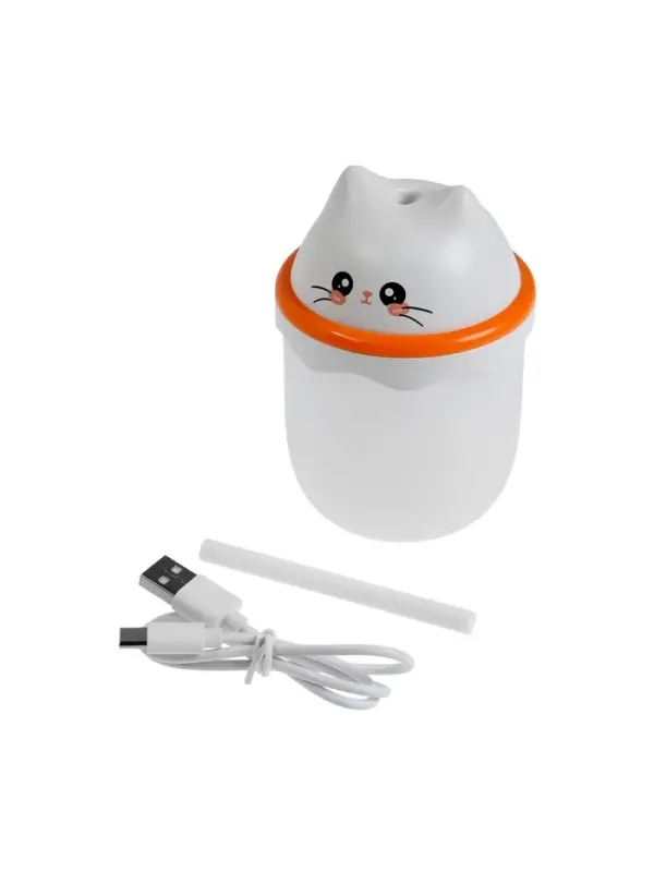 Увлажнитель HM-16 "Котенок", ультразвуковой, 0.21 л, подсветка, USB ( в комп-те)