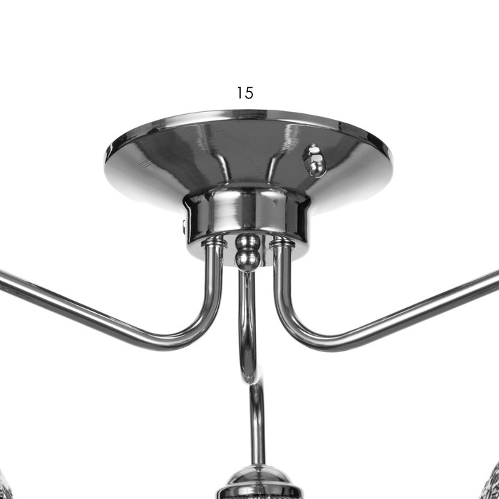 Люстра "Лаура" 3x60Вт E27 хром 54х54х29 см BayerLux