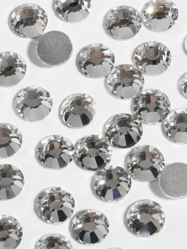 Стразы «Усечённый конус», стеклянные, d=4.8 мм, 100 шт., цвет серебряный