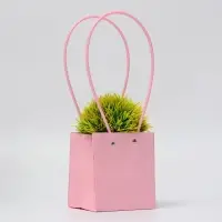 Сумка для цветов, квадратная, розовая, влагостойкая, 13&times;12&times;12 см