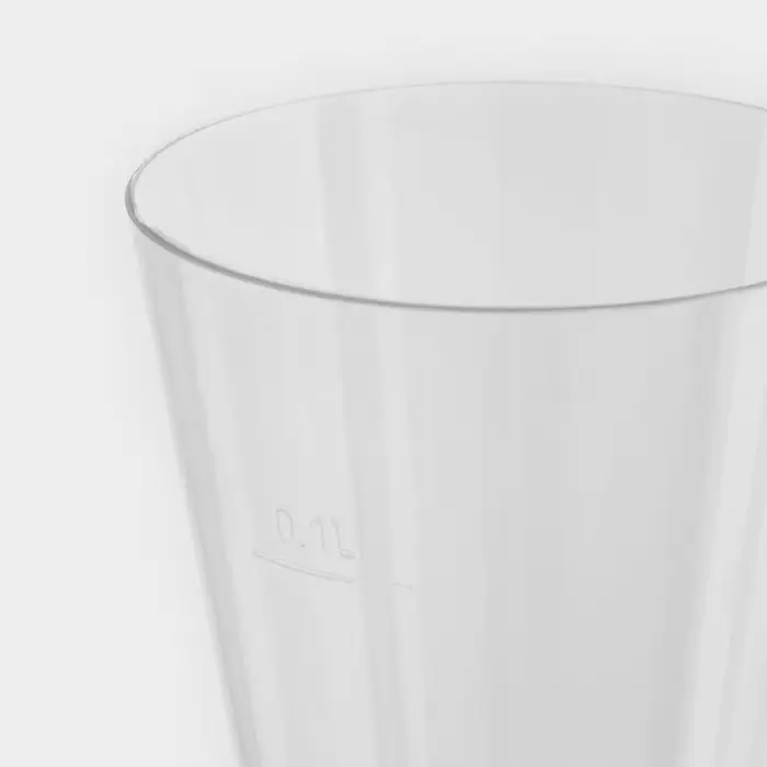 Фужер пластиковый одноразовый для шампанского «Конус», 150 мл, прозрачный