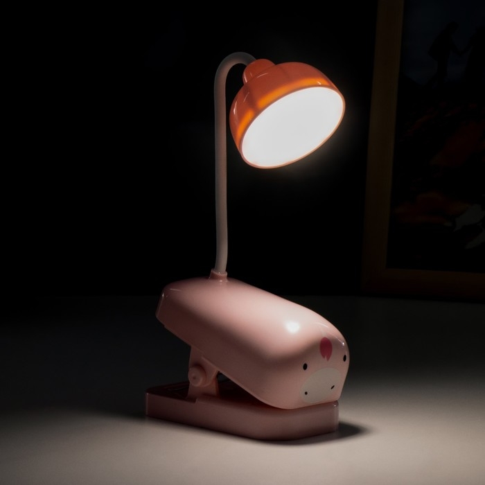 Настольная лампа на прищепке Настольная лампа на прищепке "Мультяши" LED 3Вт USB АКБ МИКС 5,7х10,5х25 см RISALUX