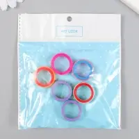 Бусина для творчества пластик «Радужное кольцо», 1×2.4×2.4 см, МИКС Бусина для творчества пластик «Радужное кольцо», 1×2.4×2.4 см, МИКС