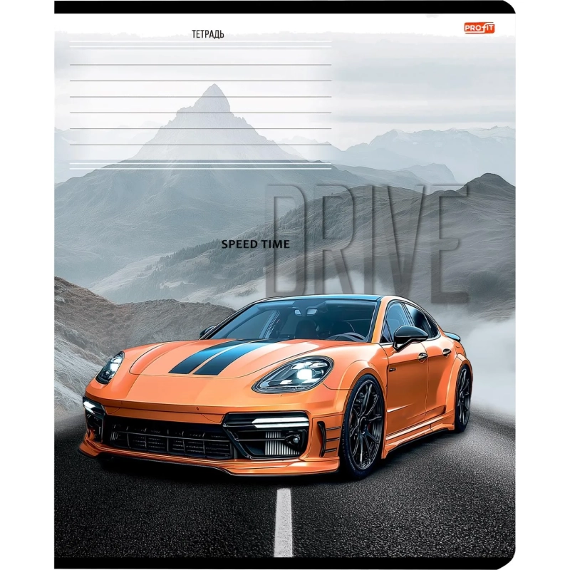 Тетрадь КЛЕТКА 12л. РАЗНЫЕ АВТОМОБИЛИ - 27 цвет. мелов.обл.ассорти 12-0915