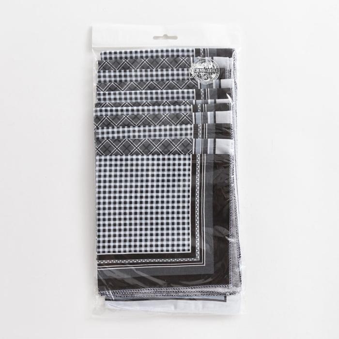 Платки носовые мужские Этель 30*30 см,(набор 12 шт,) цв.Черный, рис. МИКС 100% хл Платки носовые мужские Этель 30*30 см,(набор 12 шт,) цв.Черный, рис. МИКС 100% хл