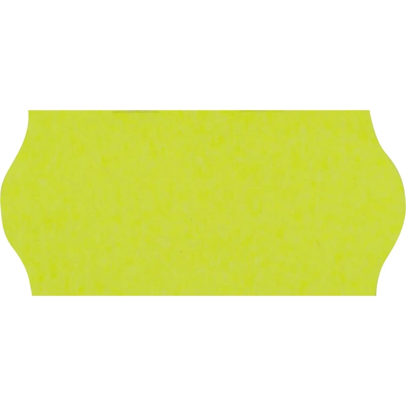 Этикет-лента 26х12 желт волна 1000шт/рул 10рул/уп