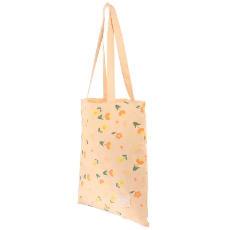 VETTA Сумка двухсторонняя с рисунком цветов и листьев, 34х40 см