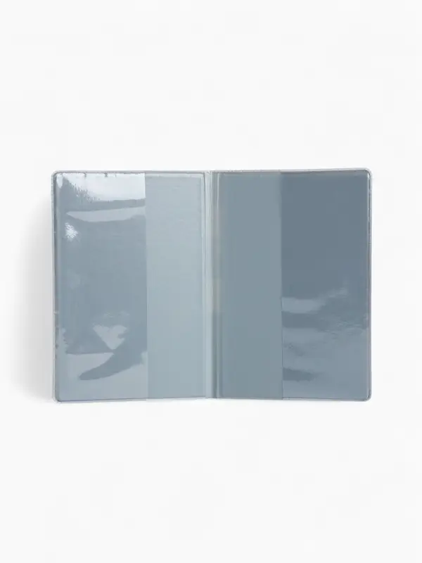 Обложка для паспорта, чёрная, триколор