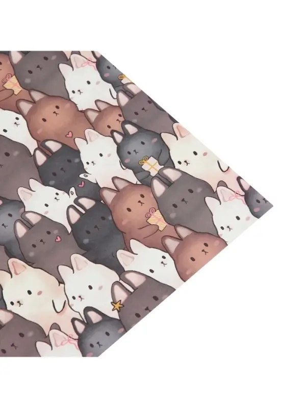 Бумага упаковочная крафтовая «Зайки», 70 х 100 см Бумага упаковочная крафтовая «Зайки», 70 х 100 см