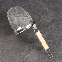 Корзинка для картошки фри Шафран, высота 34 см, деревянная ручка, металл