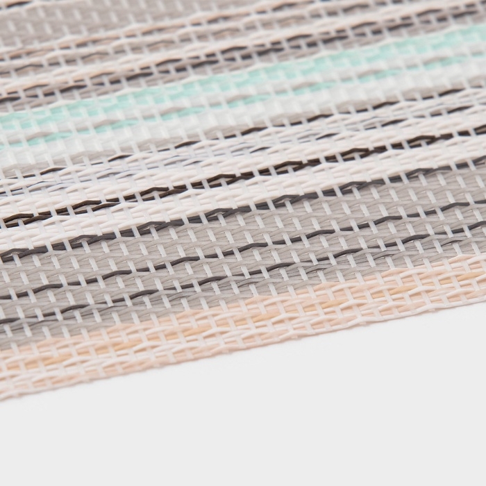 Салфетка сервировочная на стол «Дождь», 45×30 см, серая