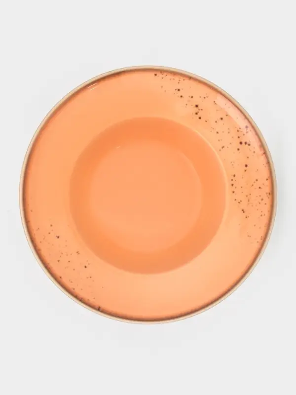 Тарелка для пасты Magistro &laquo;Церера&raquo;, 400 мл, d=19.5 см, фарфор, оранжевая