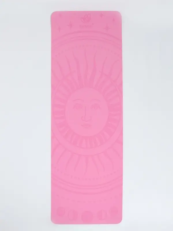 Коврик для фитнеса и йоги Sangh Sun, нескользящий, 183&times;61&times;0.6 см, розовый