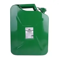 Канистра топливная металлическая вертикальная 20 Л (зелёная) AVS VJM-20