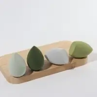 Спонжи для макияжа, набор - 4 шт, увеличиваются при намокании, цвет зелёный Спонжи для макияжа, набор - 4 шт, увеличиваются при намокании, цвет зелёный