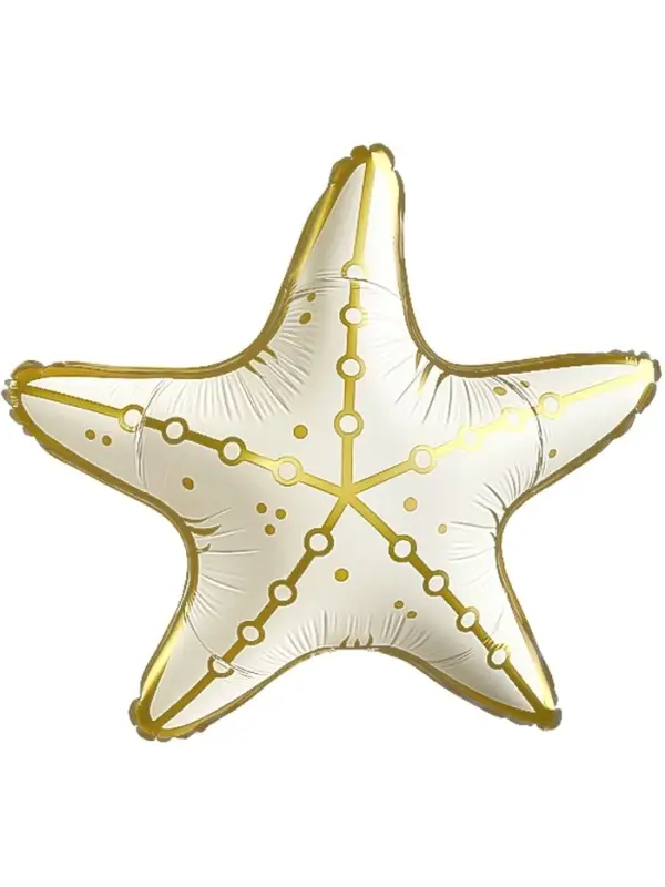 Воздушный шар фольгированный 29" &laquo;Морская звезда&raquo;, кремовый сатин