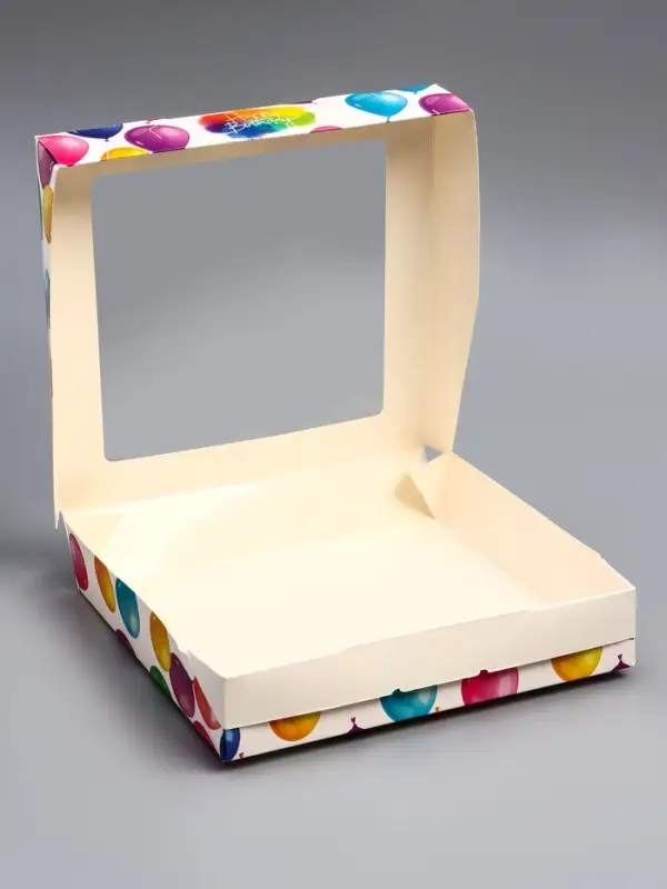 Коробка складная Happy Birthday, 20×20×4 см