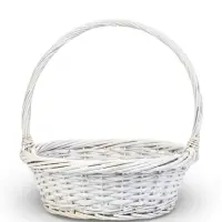 Набор корзин 3 шт ИВА 40x40x14 32х32x12 27х27x10 см ПЛЕТ ручка h=20/18/16 см