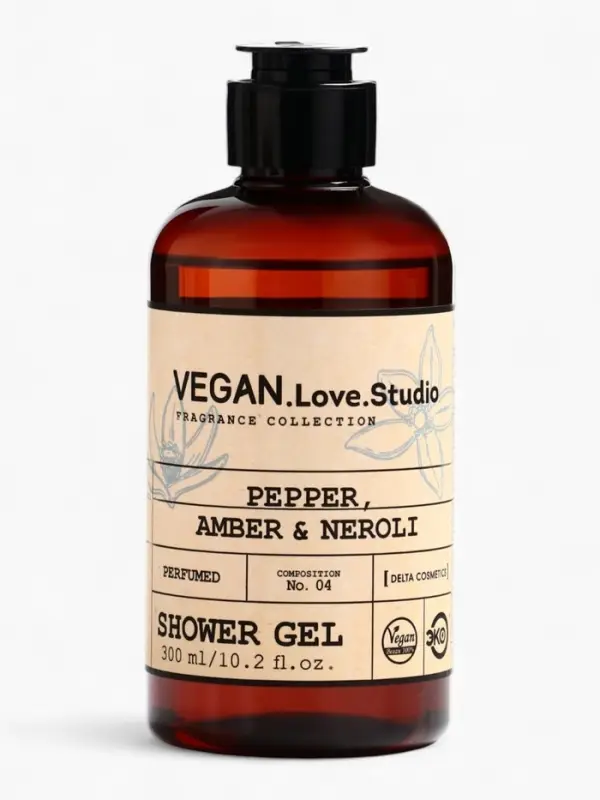 Набор женский VEGAN.Love.Studio  Набор женский VEGAN.Love.Studio "Pepper, Amber, Neroli": гель для душа 300 мл + крем-лосьон 150 мл 1