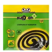 Спирали от комаров "Nadzor", черные, 10 шт