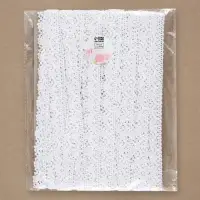 Кружево вязаное Арт Узор, 14 мм, 15&plusmn;1 м, белое