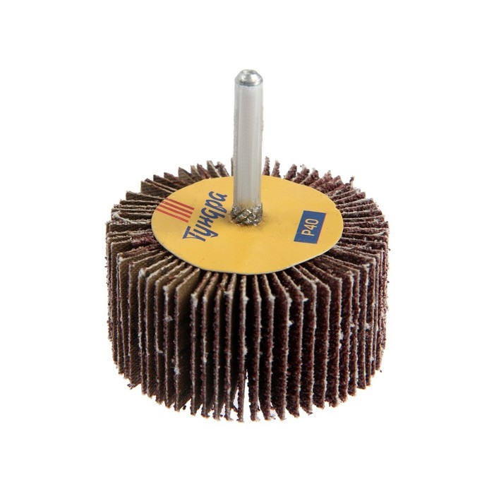 Круг лепестковый радиальный ТУНДРА, 60 х 30 х 6 мм, Р40 Круг лепестковый радиальный ТУНДРА, 60 х 30 х 6 мм, Р40