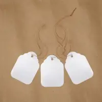 Бирки садовые, для маркировки растений, 6.5&times;5 см, набор 20 шт., пластик, белые, Greengo